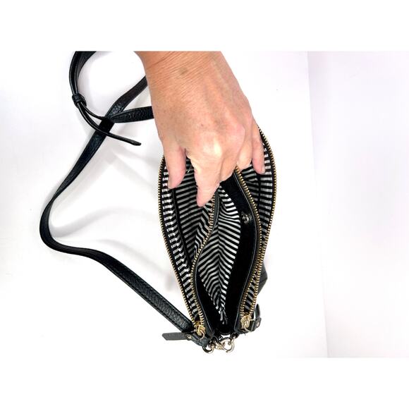 Kate Spade Cobble Hill Lilibeth Crossbody Bag Purse in Black Leather Gold - Picture 4 of 8